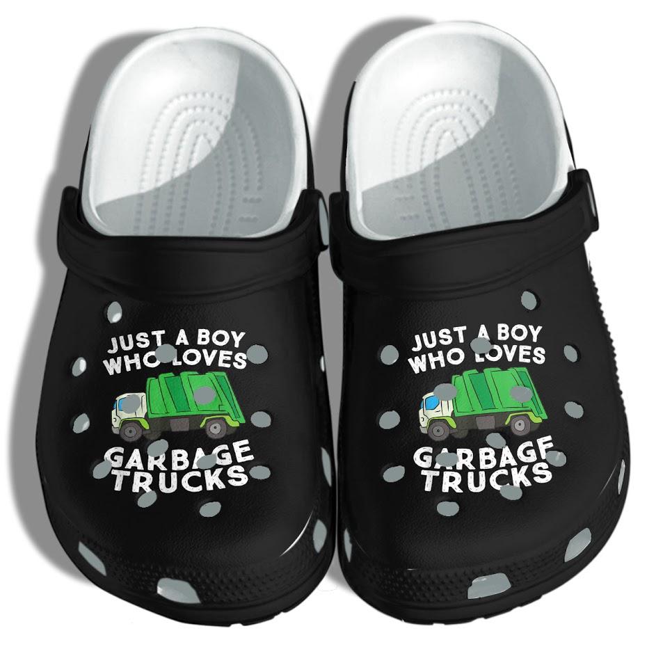 Garbage Trucks Shoes Crocs Clog Funny Gifts For Boy – Just a Boy Who loves Garbage Truck Clog Birthday Gifts For Son Man Garbage Trucks Shoes Crocs Clog Funny Gifts For Boy – Just a Boy Who loves Garbage Truck Clog Birthday Gifts For Son Man