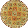 Garden Fruit Round Carpet Floor Rug Living Room Bedroom Decor Round Area Rug Carpet