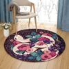 Garden Snake Round Carpet Floor Rug Living Room Bedroom Decor Round Area Rug Carpet