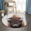Gaur Round Carpet Floor Rug Living Room Bedroom Decor Round Area Rug Carpet