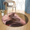 Gelada Monkey Round Carpet Floor Rug Living Room Bedroom Decor Round Area Rug Carpet