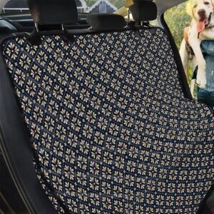 Geometric Floral Print Pattern Print Car Back Seat Cover Dog Car Seat Covers - 75692f4694ff
