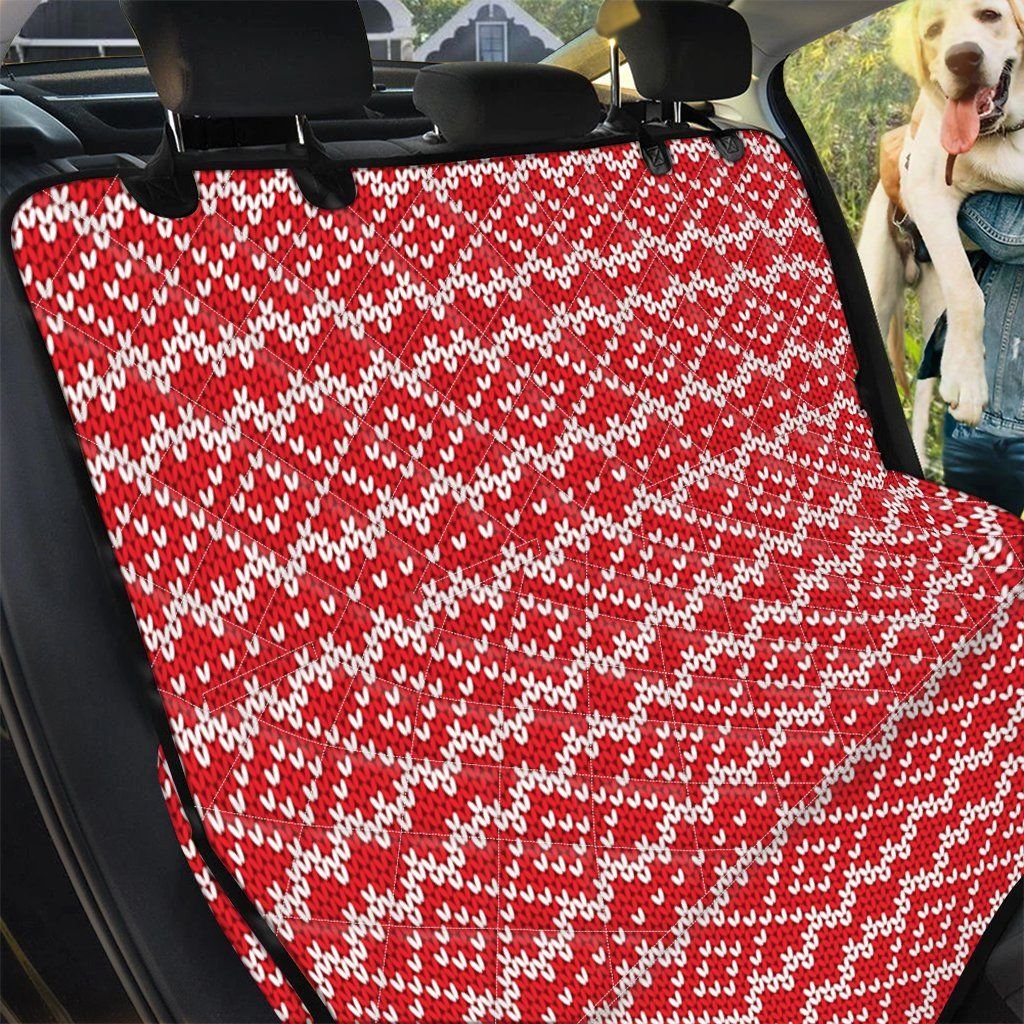 Geometric Knitted Pattern Print Car Back Seat Cover Dog Car Seat Covers - 743870932c1f Geometric Knitted Pattern Print Car Back Seat Cover Dog Car Seat Covers - 743870932c1f