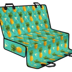 Geometric Pineapple Pattern Print Pet Car Back Seat Cover - 2d6bae917b9f