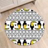 Geometric Toucan Round Carpet Floor Rug Living Room Bedroom Decor Round Area Rug Carpet