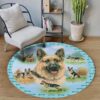 German Love Me Round Carpet Floor Rug Living Room Bedroom Decor Round Area Rug Carpet