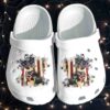 German Shepherd Dog USA Crocs Clog Gift For Man Father Day – America Flag 4th of July Dog Mom Clog Shoes