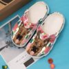 German Shepherd Floral Sku 1148 Crocs Crocband Clog Comfortable For Mens Womens Classic Clog Water Shoes