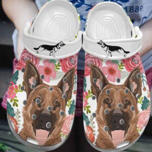 German Shepherd Personalize Clog Custom Crocs Fashionstyle Comfortable For Women Men Kid Print 3D Nawty Portrait