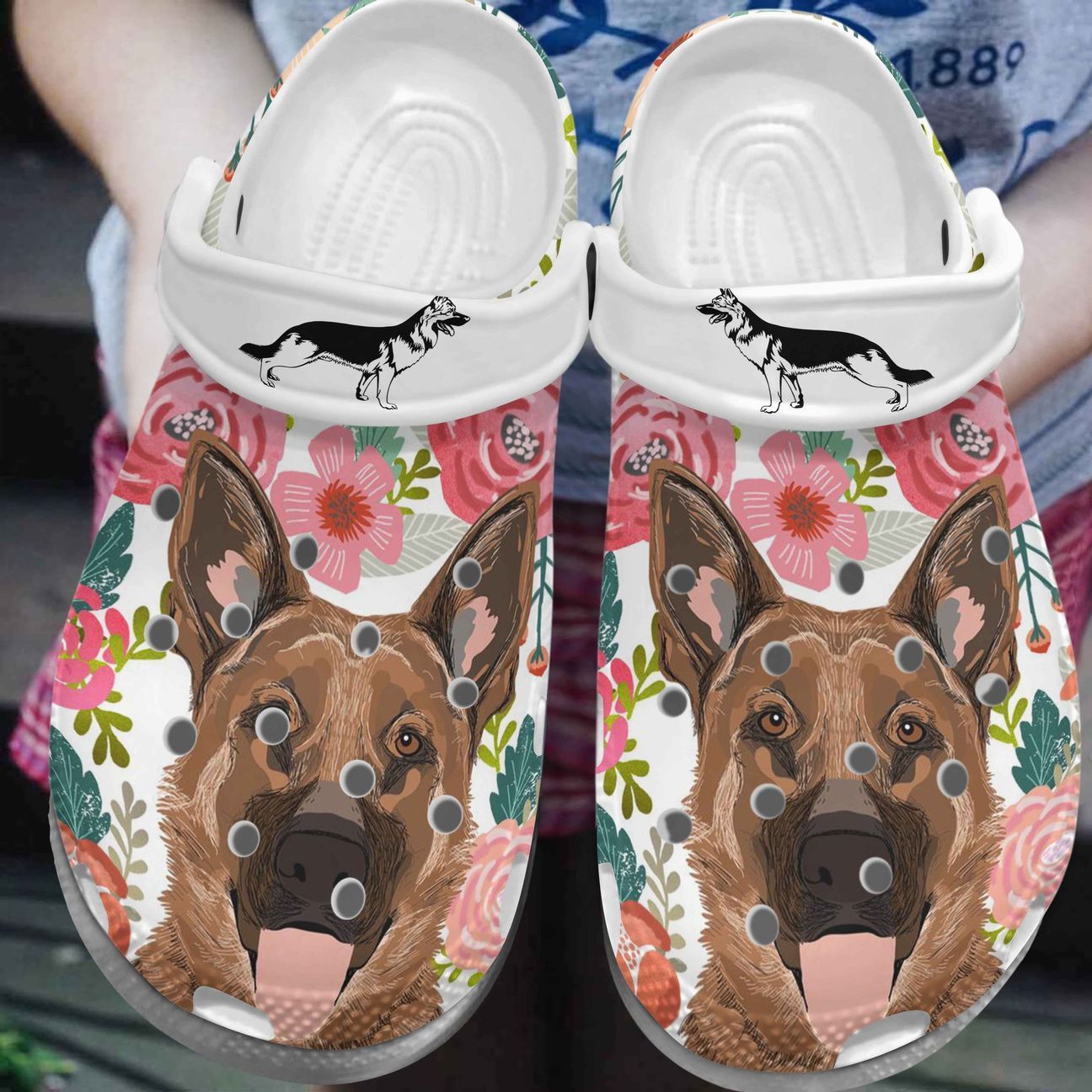 German Shepherd Personalize Clog Custom Crocs Fashionstyle Comfortable For Women Men Kid Print 3D Nawty Portrait German Shepherd Personalize Clog Custom Crocs Fashionstyle Comfortable For Women Men Kid Print 3D Nawty Portrait