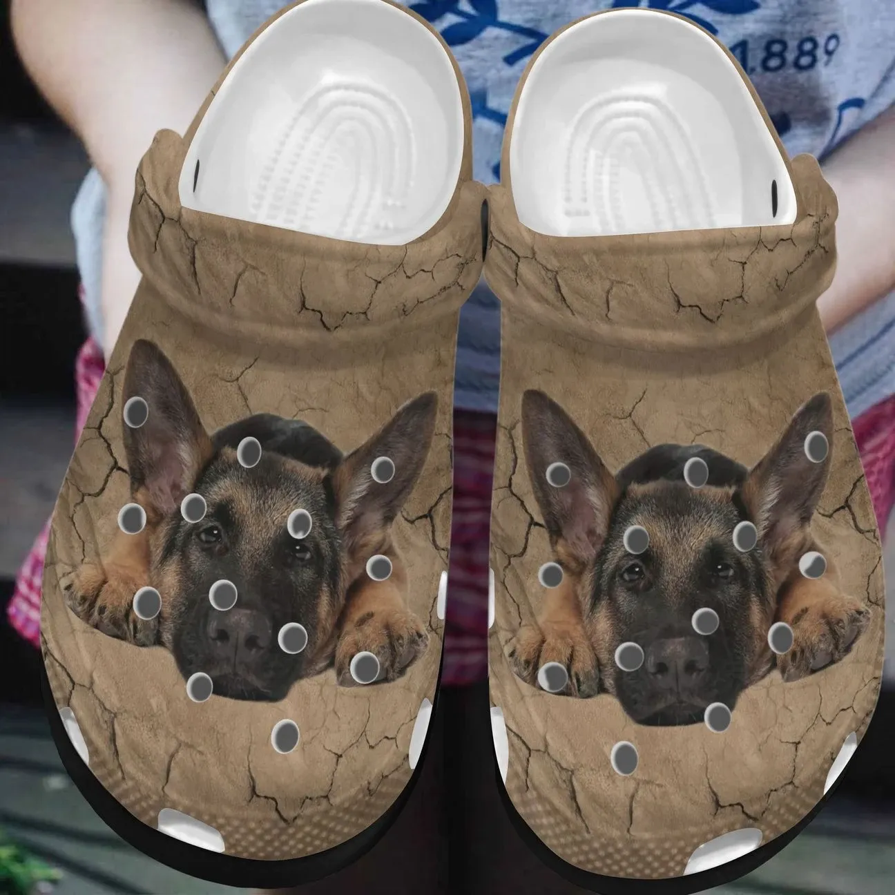 German Shepherd Personalized Clog Custom Crocs Comfortablefashion Style Comfortable For Women Men Kid Print 3D German Shepherd Personalized Clog Custom Crocs Comfortablefashion Style Comfortable For Women Men Kid Print 3D