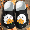 Ghost Eats Pumpkin Shoes Clog – Halloween Pumpkin Crocs Clog Crocband Clog Birthday Gift For Boy Girl