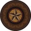 Gilded Star Round Carpet Floor Rug Living Room Bedroom Decor Round Area Rug Carpet