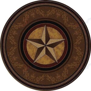 Gilded Star Round Carpet Floor Rug Living Room Bedroom Decor Round Area Rug Carpet