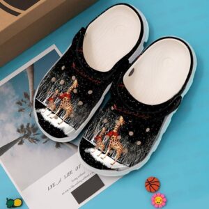 Giraffe Christmas Sku 1159 Crocs Clog Clog Shoes