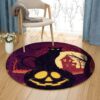 Giraffe Round Carpet Floor Rug Living Room Bedroom Decor Round Area Rug Carpet