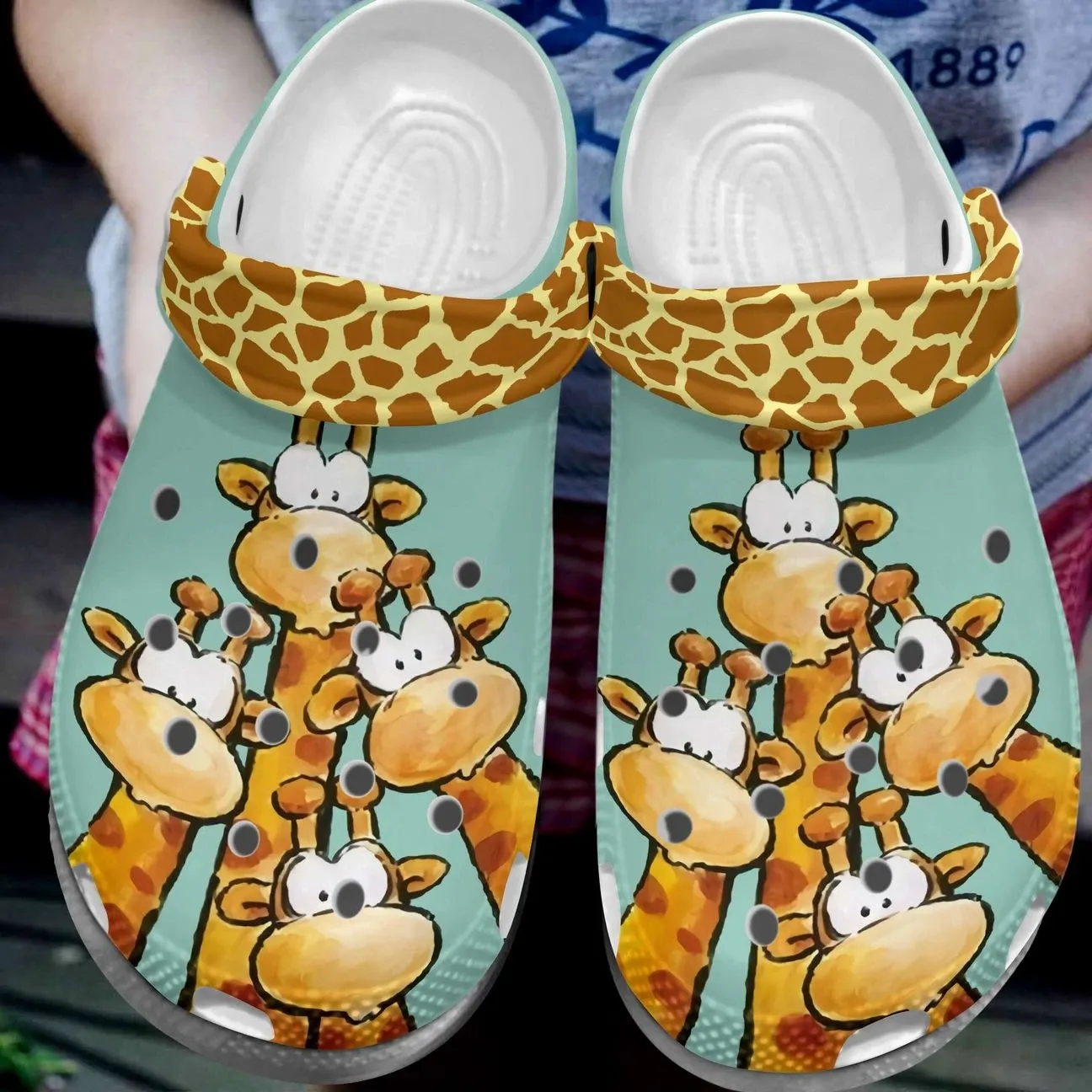 Giraffe Personalize Clog Custom Crocs Fashionstyle Comfortable For Women Men Kid Print 3D Little Cute Giraffes Giraffe Personalize Clog Custom Crocs Fashionstyle Comfortable For Women Men Kid Print 3D Little Cute Giraffes