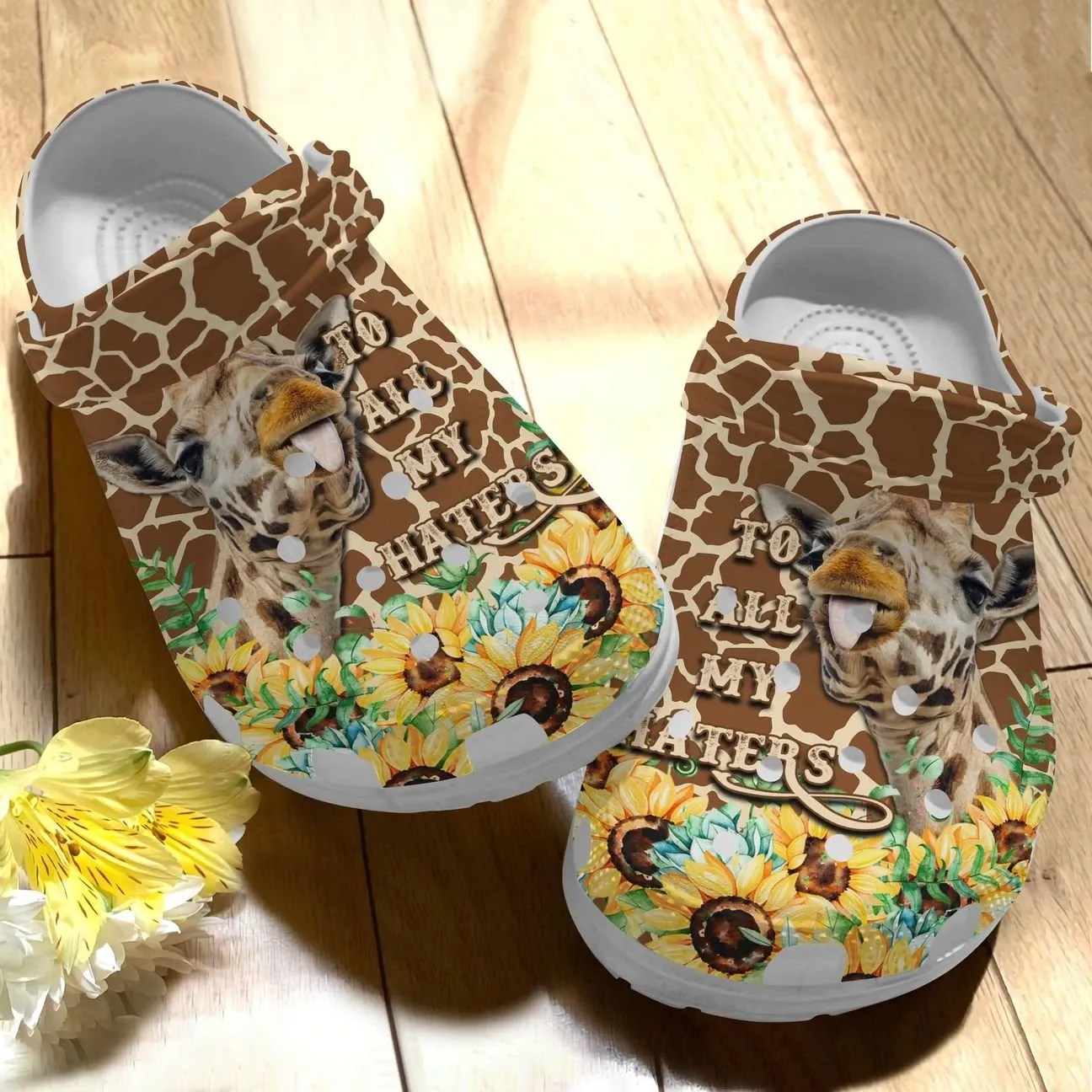 Giraffe Personalize Clog Custom Crocs Fashionstyle Comfortable For Women Men Kid Print 3D To All My Haters Giraffe Personalize Clog Custom Crocs Fashionstyle Comfortable For Women Men Kid Print 3D To All My Haters
