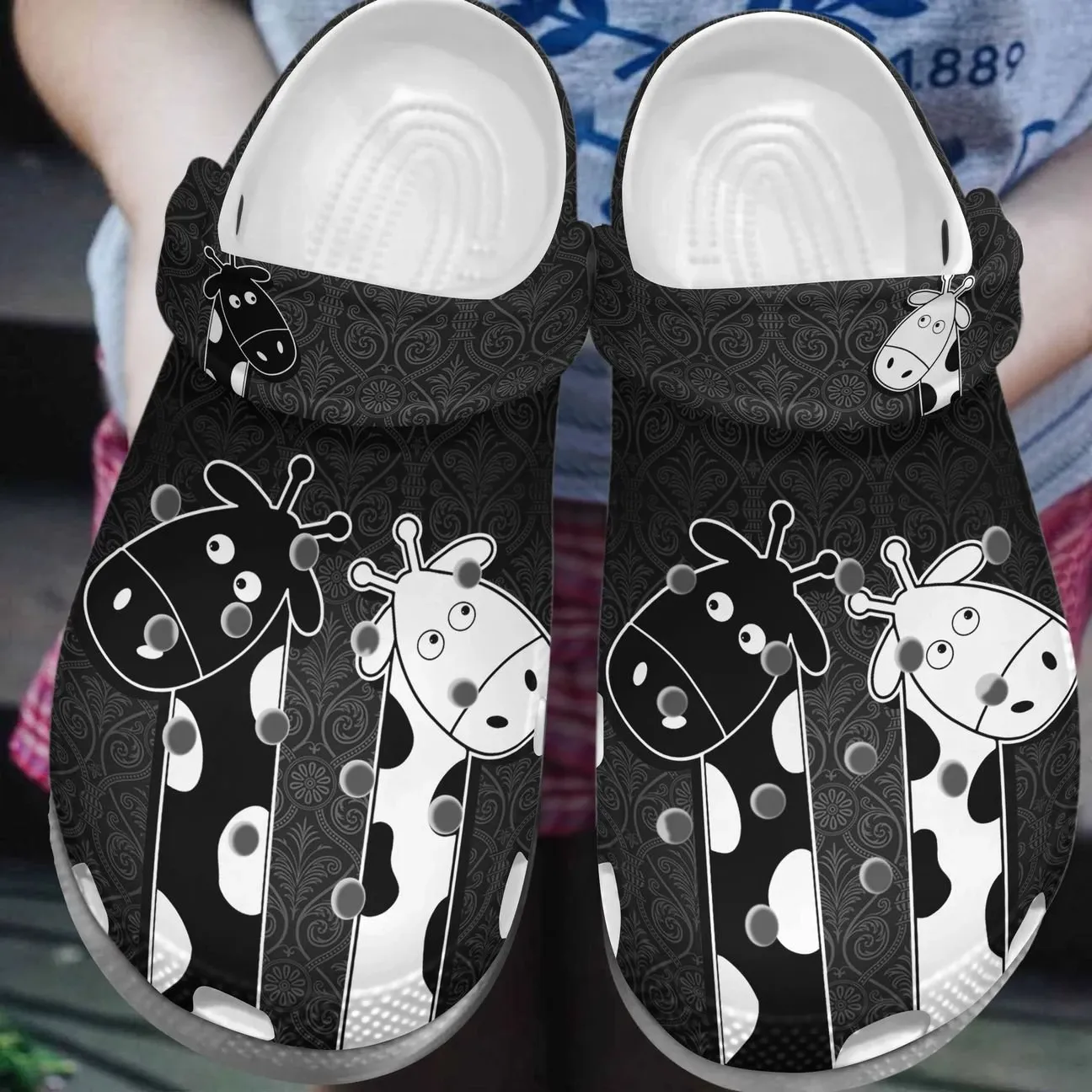 Giraffe Personalized Clog Custom Crocs Comfortablefashion Style Comfortable For Women Men Kid Print 3D Black & White Giraffe Personalized Clog Custom Crocs Comfortablefashion Style Comfortable For Women Men Kid Print 3D Black & White