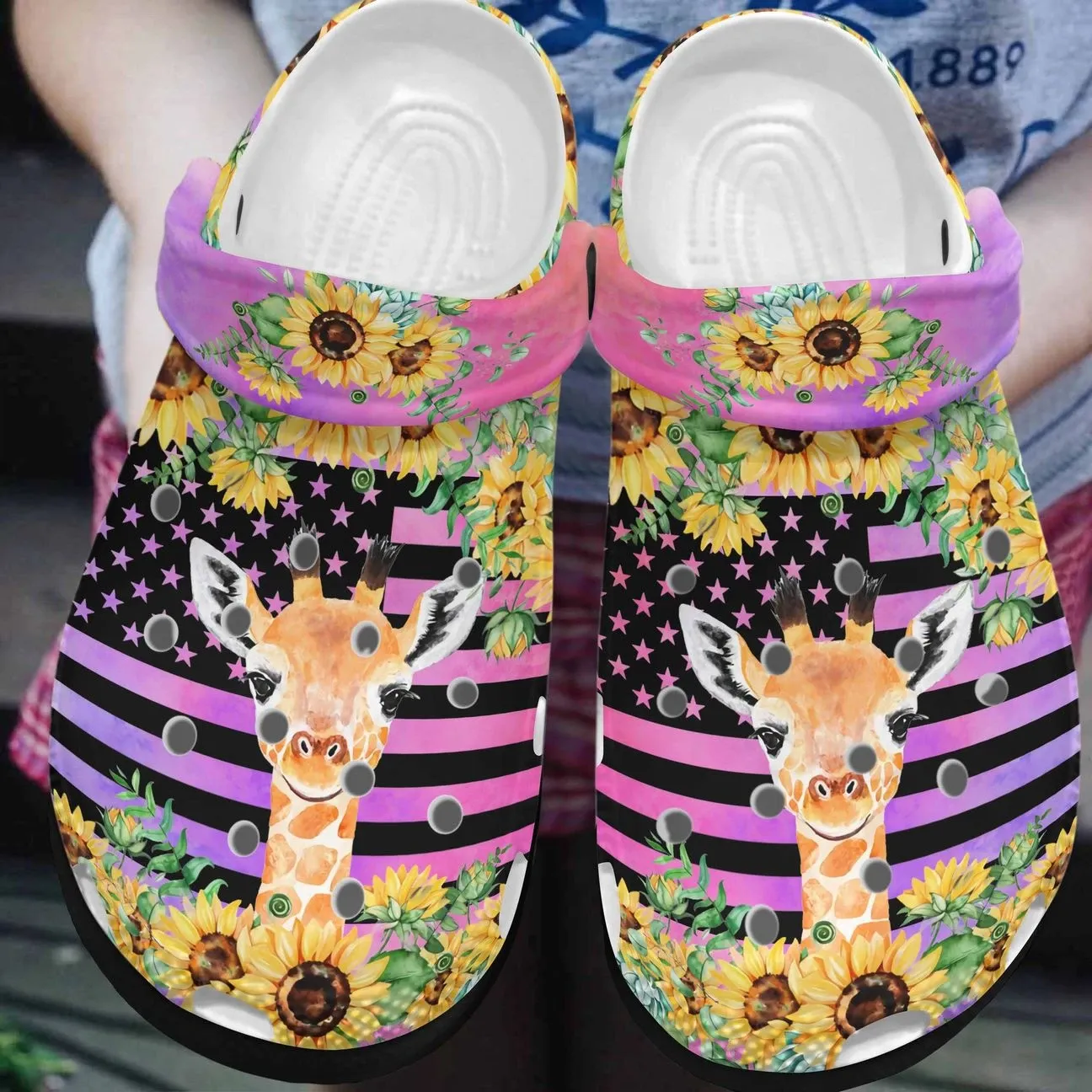 Giraffe Personalized Clog Custom Crocs Comfortablefashion Style Comfortable For Women Men Kid Print 3D Flag Giraffe Personalized Clog Custom Crocs Comfortablefashion Style Comfortable For Women Men Kid Print 3D Flag