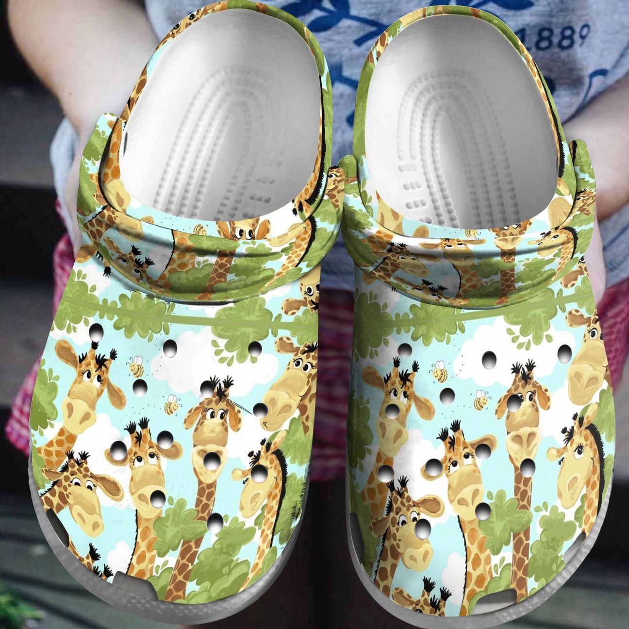 Giraffe Personalized Clog Custom Crocs Comfortablefashion Style Comfortable For Women Men Kid Print 3D Happy Giraffe Family Giraffe Personalized Clog Custom Crocs Comfortablefashion Style Comfortable For Women Men Kid Print 3D Happy Giraffe Family