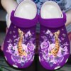 Giraffe Personalized Clog Custom Crocs Comfortablefashion Style Comfortable For Women Men Kid Print 3D Purple Lover