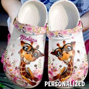 Giraffe Personalized Cute Sku 1154 Crocs Crocband Clog Comfortable For Mens Womens Classic Clog Water Shoes