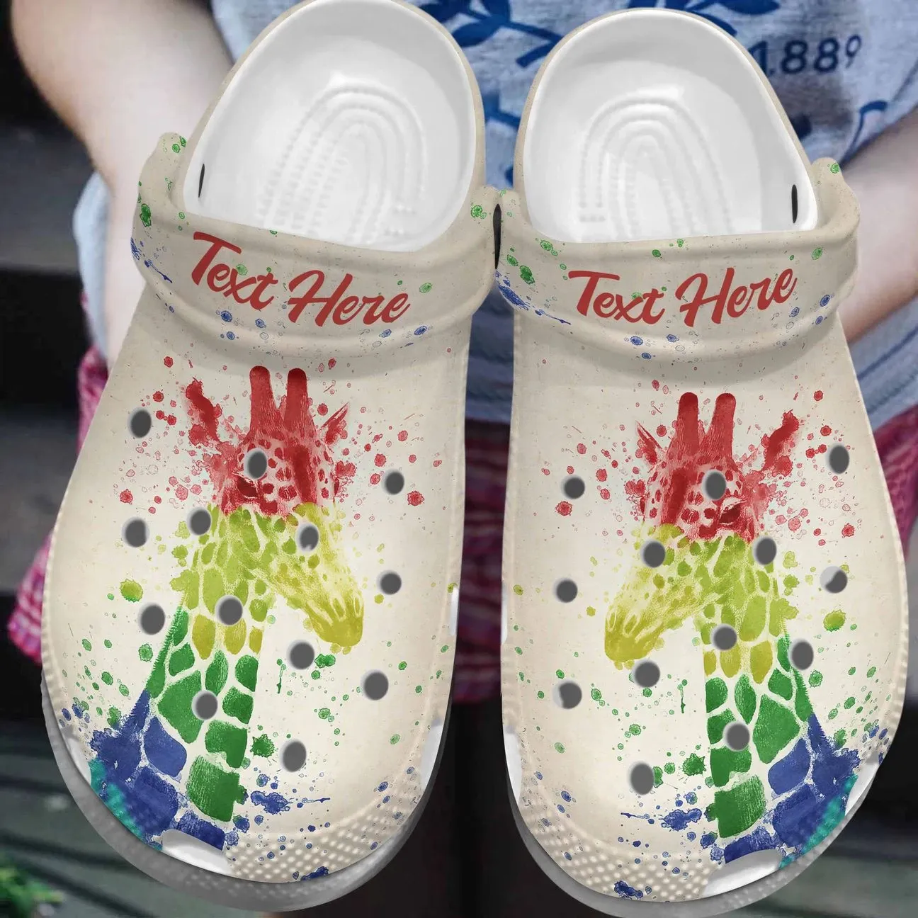 Giraffe Personalized Personalize Clog Custom Crocs Fashionstyle Comfortable For Women Men Kid Print 3D 3 Colors Giraffe Personalized Personalize Clog Custom Crocs Fashionstyle Comfortable For Women Men Kid Print 3D 3 Colors