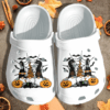 Gnomes Witches Spider Web Shoes Clog – Funny Halloween Crocs Clog Crocband Clog Birthday Gift For Boy Girl