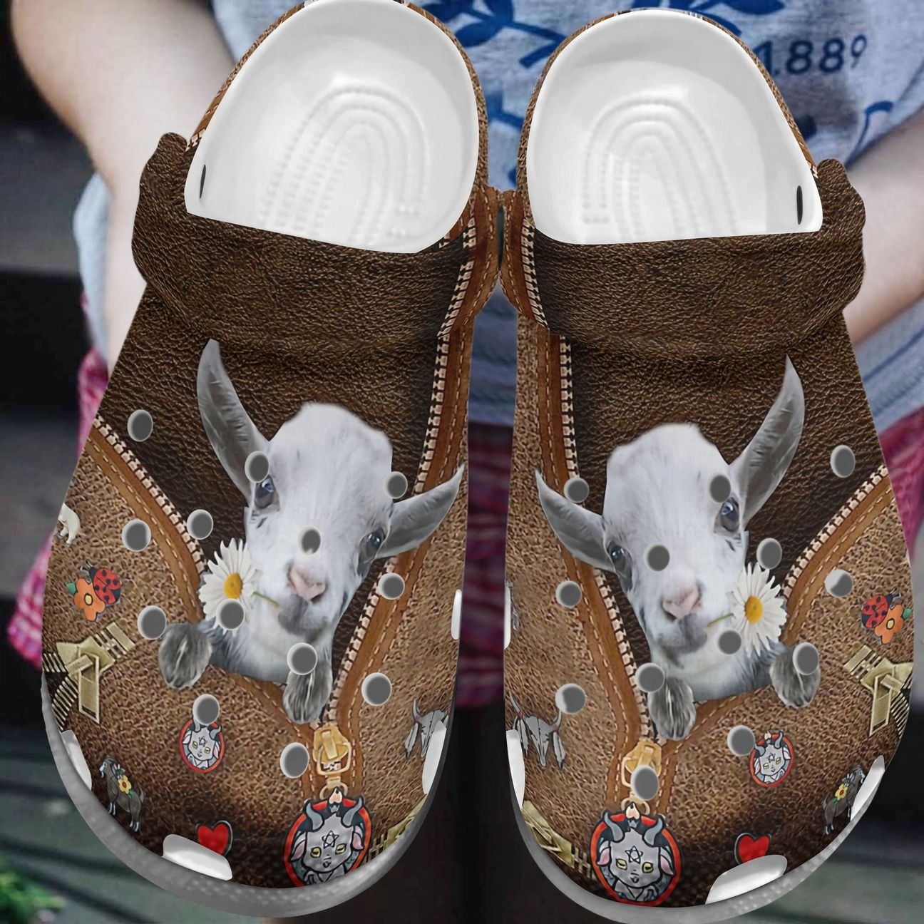 Goat Personalize Clog Custom Crocs Fashionstyle Comfortable For Women Men Kid Print 3D Goat Zipper Goat Personalize Clog Custom Crocs Fashionstyle Comfortable For Women Men Kid Print 3D Goat Zipper