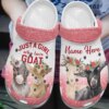 Goat Personalize Clog Custom Crocs Fashionstyle Comfortable For Women Men Kid Print 3D Personalized Just A Girl