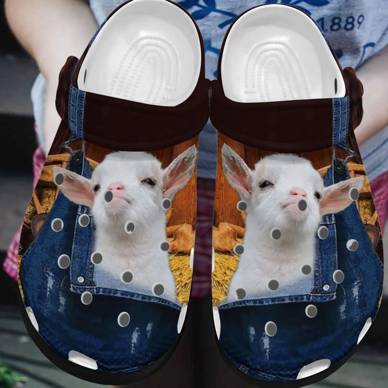 Goat Personalized Clog Custom Crocs Comfortablefashion Style Comfortable For Women Men Kid Print 3D Hi There Goat Personalized Clog Custom Crocs Comfortablefashion Style Comfortable For Women Men Kid Print 3D Hi There