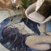 Goddess Round Carpet Floor Rug Living Room Bedroom Decor Round Area Rug Carpet