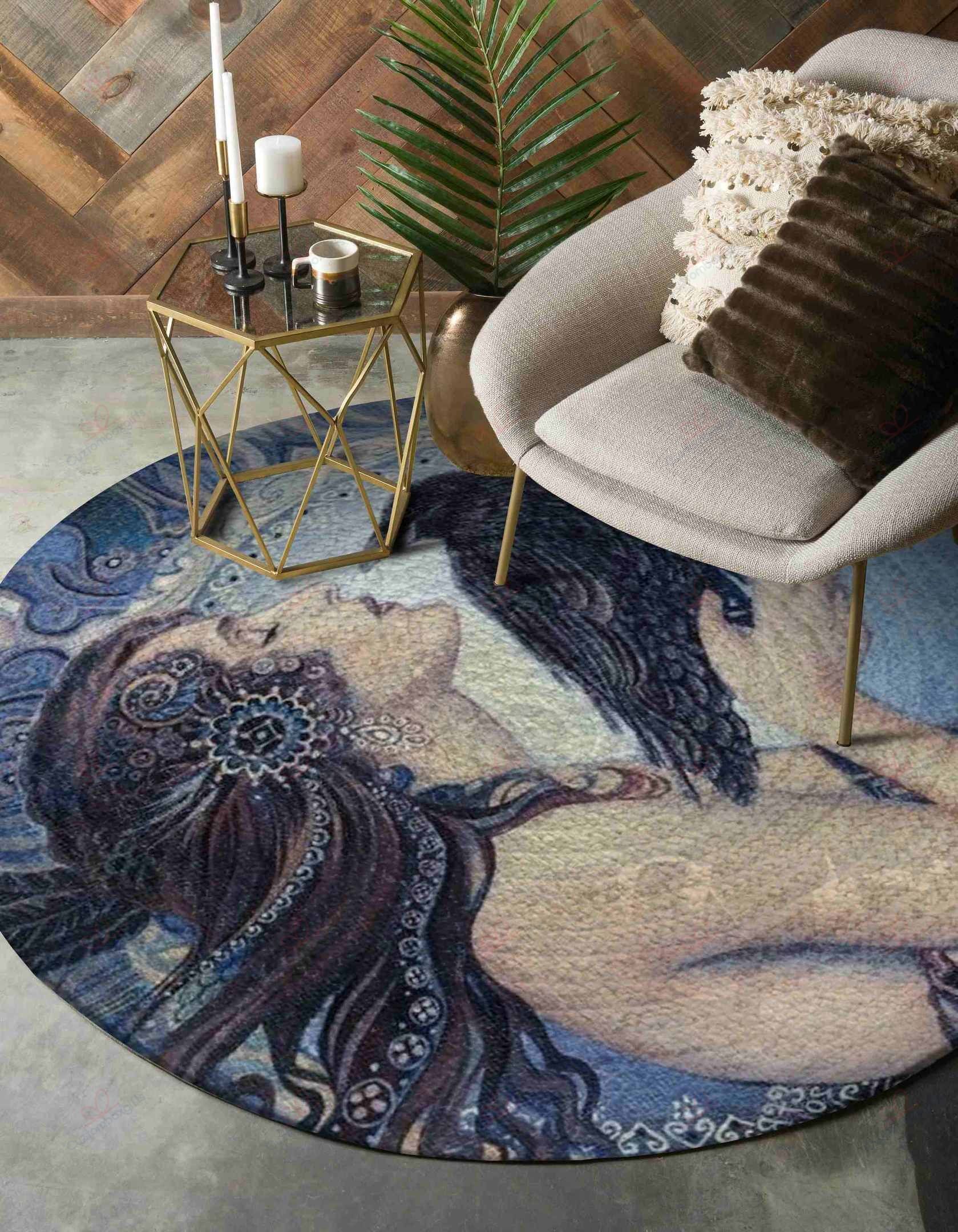 Goddess Round Carpet Floor Rug Living Room Bedroom Decor Round Area Rug Carpet Goddess Round Carpet Floor Rug Living Room Bedroom Decor Round Area Rug Carpet