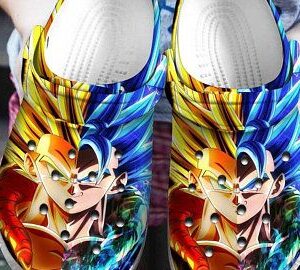 Gogeta X Vegito Crocs Crocband Clog Clog Comfortable For Mens And Womens Classic Clog Water Shoes Comfortable Us1.9 0301 Enta03
