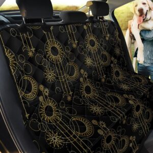Gold And Black Moon Boho Style Car Back Seat Cover Dog Car Seat Covers - 07a5c1815d32