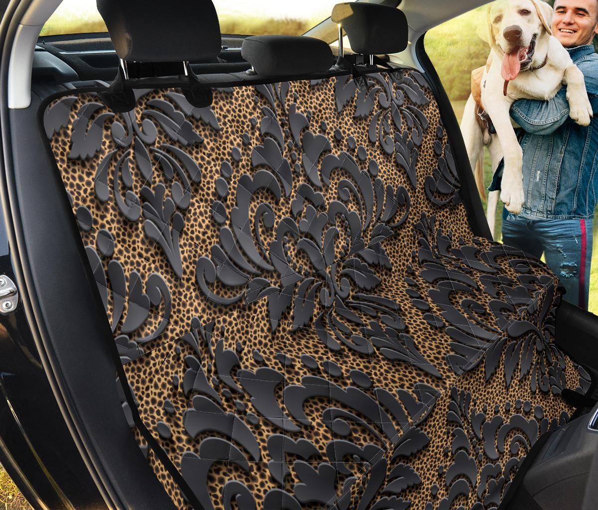 Gold And Black Royal Texture Car Back Seat Cover Dog Car Seat Covers - 9932fef0a4a6 Gold And Black Royal Texture Car Back Seat Cover Dog Car Seat Covers - 9932fef0a4a6