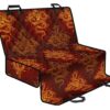 Gold Chinese Dragon Pattern Print Pet Car Back Seat Cover - 4efc55ff3786