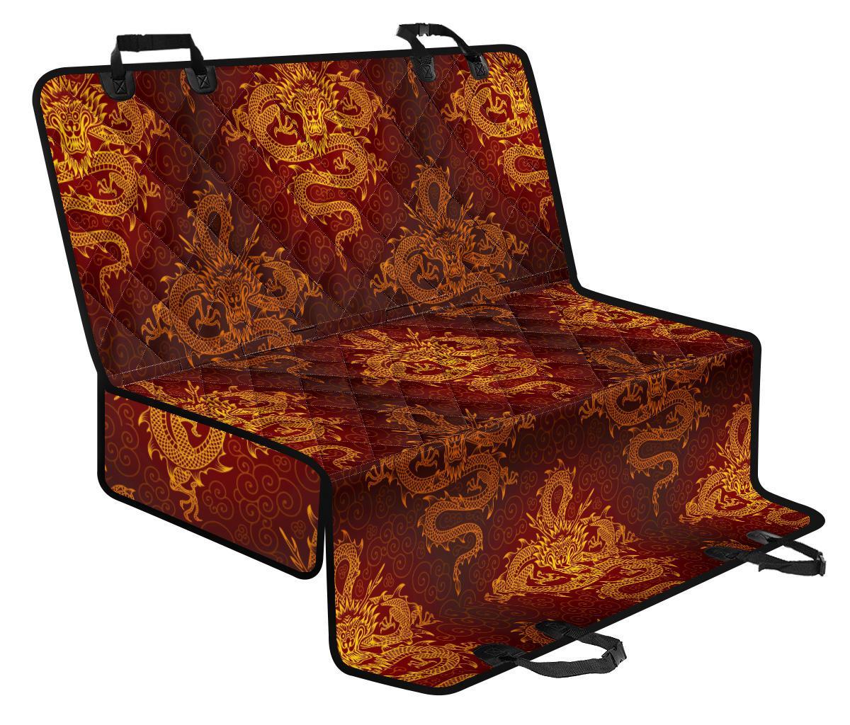 Gold Chinese Dragon Pattern Print Pet Car Back Seat Cover - 4efc55ff3786 Gold Chinese Dragon Pattern Print Pet Car Back Seat Cover - 4efc55ff3786