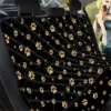 Gold Footprint Paw Car Back Seat Cover Dog Car Seat Covers - 0281f8c87658