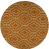 Gold Geometric Round Carpet Floor Rug Living Room Bedroom Decor Round Area Rug Carpet