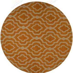 Gold Geometric Round Carpet Floor Rug Living Room Bedroom Decor Round Area Rug Carpet