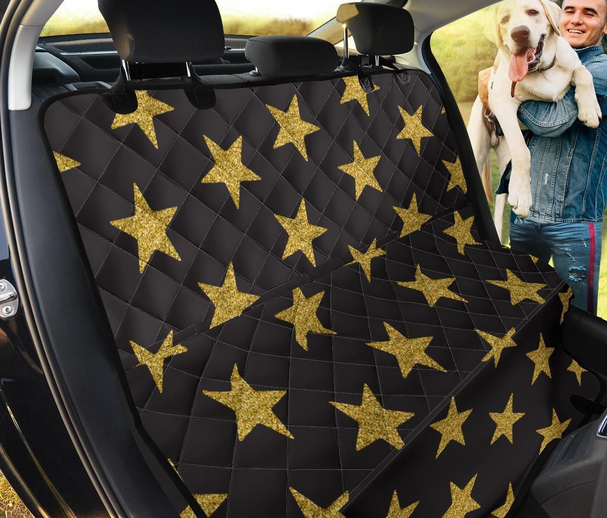 Gold Glitter Star Pattern Car Back Seat Cover Dog Car Seat Covers - 517ec2d1a834 Gold Glitter Star Pattern Car Back Seat Cover Dog Car Seat Covers - 517ec2d1a834