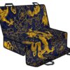 Gold Japanese Dragon Pattern Print Pet Car Back Seat Cover - 3c37ff590c2e