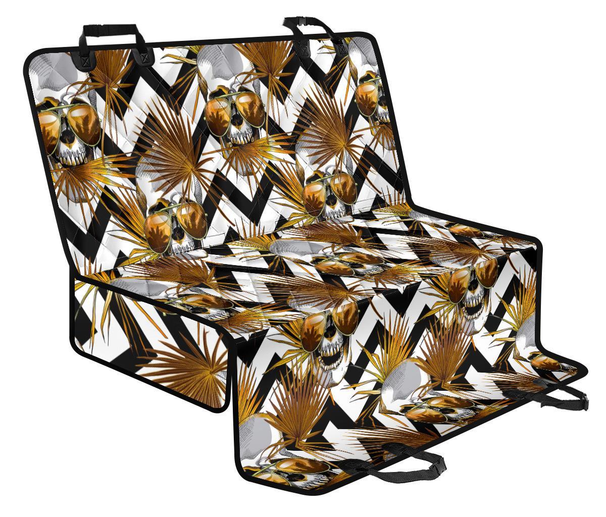 Gold Tropical Skull Pattern Print Pet Car Back Seat Cover - 580eccdb5a14 Gold Tropical Skull Pattern Print Pet Car Back Seat Cover - 580eccdb5a14