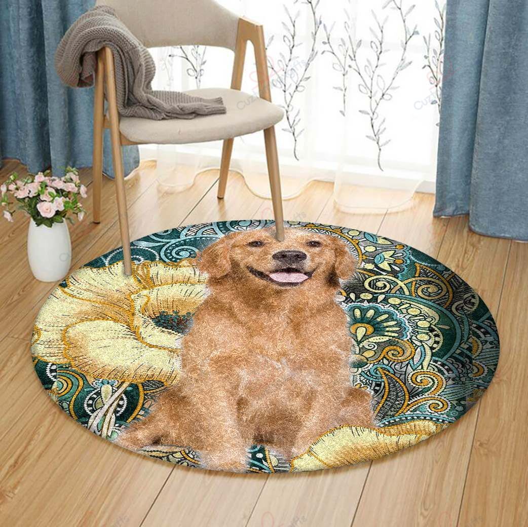 Golden Round Carpet Floor Rug Living Room Bedroom Decor Round Area Rug Carpet Golden Round Carpet Floor Rug Living Room Bedroom Decor Round Area Rug Carpet