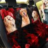Golden Retriever And Red Color Splash Car Back Seat Cover Dog Car Seat Covers - e2a9514ecfc6