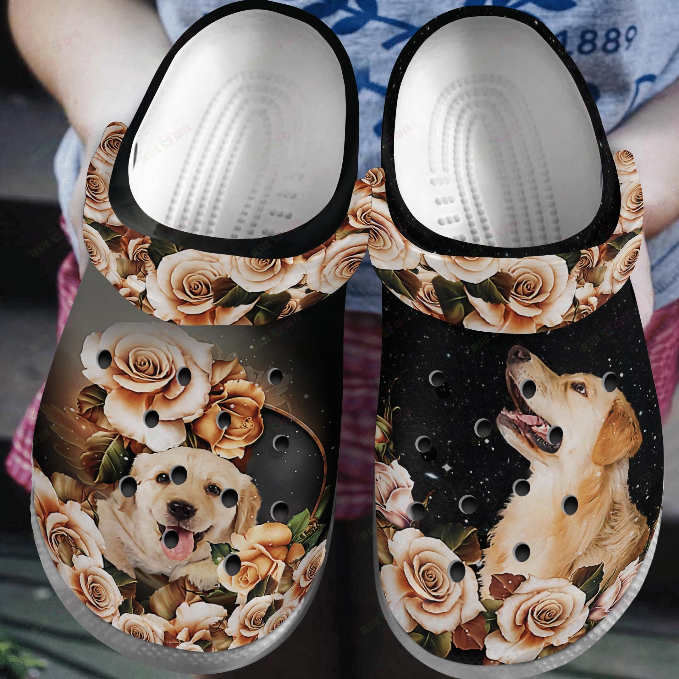 Golden Retriever Crocs Clog Classic Clog My Baby Golden Retriever Shoes Golden Retriever Crocs Clog Classic Clog My Baby Golden Retriever Shoes
