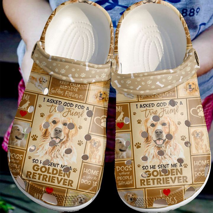 Golden Retriever Lover Sku 1175 Crocs Crocband Clog Comfortable For Mens Womens Classic Clog Water Shoes Golden Retriever Lover Sku 1175 Crocs Crocband Clog Comfortable For Mens Womens Classic Clog Water Shoes