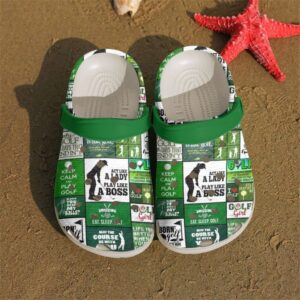 Golf Lover Sku 1194 Crocs Crocband Clog Comfortable For Mens Womens Classic Clog Water Shoes